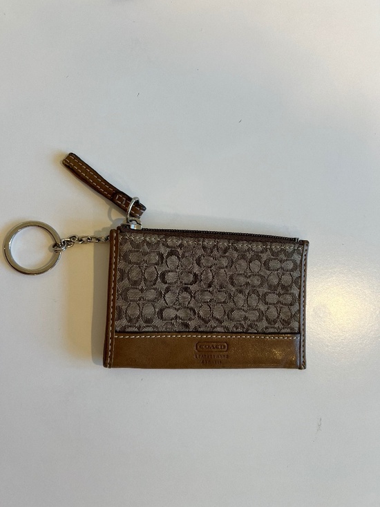 Coach Handbags - Coach Vintage Signature C Mini Skinny Key Chain Coin Purse